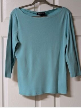 Boatneck 3/4 Length Sleeve Top